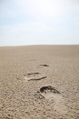 Footprints in the sand