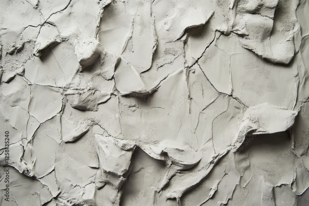 Poster abstract gray clay texture: a study in form and texture