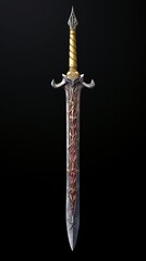 Isolated Sword on Transparent Background