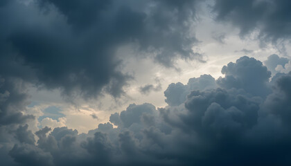Obraz premium Storm clouds illuminated from within