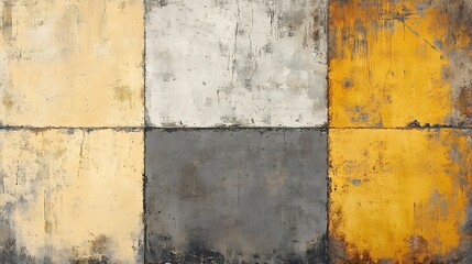 Abstract warm toned textured squares subtly arranged. AI Generated