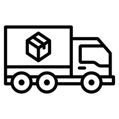 Fototapeta premium Delivery Outline Icon