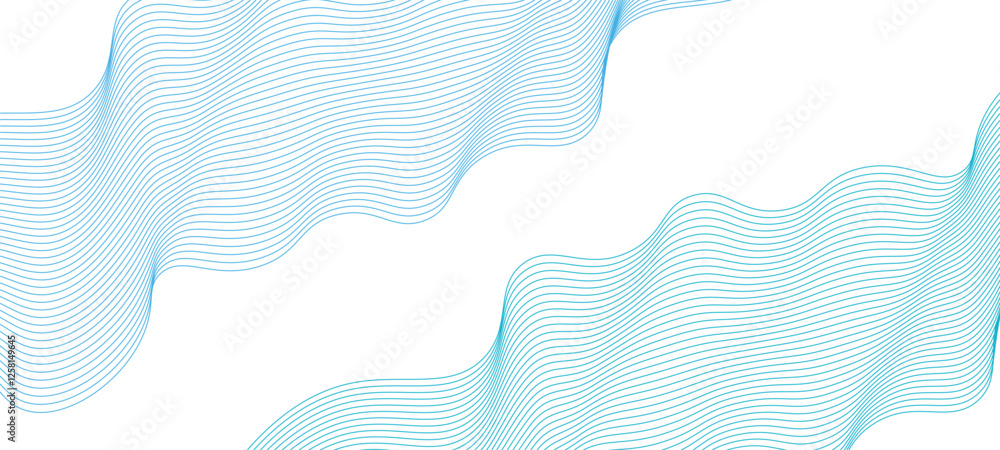 Poster isolated on white background in concept luxury. abstract pink background with waves thin line on whi