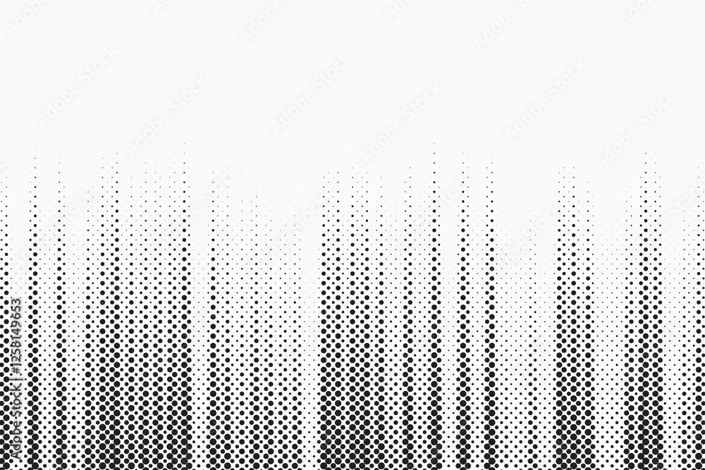 Poster halftone vector background. monochrome halftone pattern. abstract geometric dots background. pop art