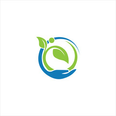 Environmental logo vector design on white background