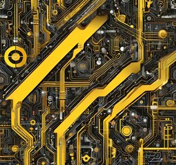 Illustration of abstract technology background.