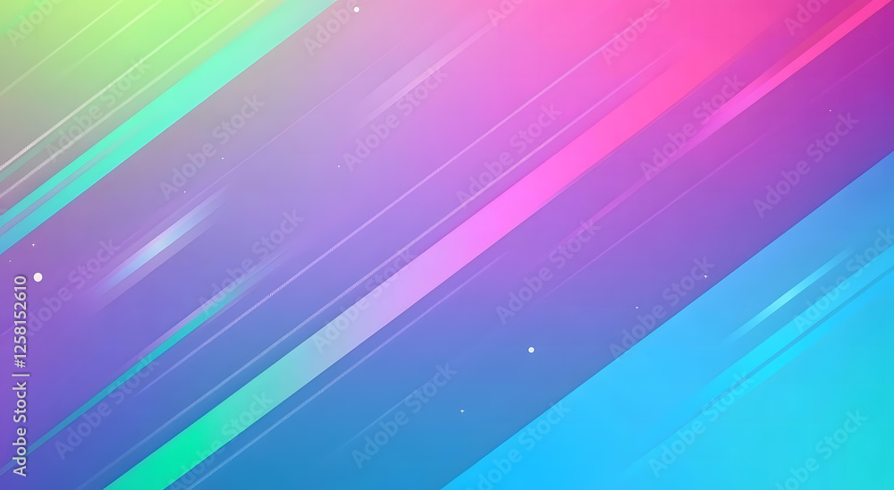 Poster abstract gradient background with diagonal lines and pastel colors