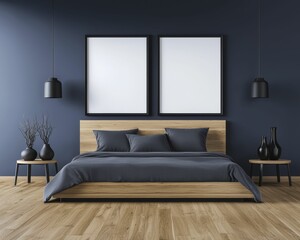 Design Modern bedroom with minimalist decor