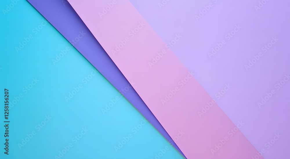 Poster abstract pastel color background with diagonal lines and geometric shapes
