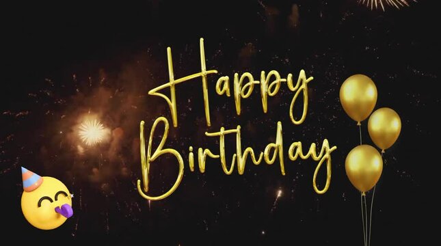 happy birthday card with candles