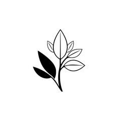 Minimalist illustration of a sprig.