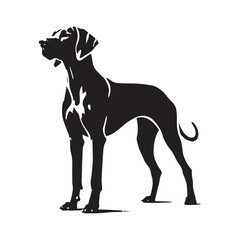 Distinctive Rhodesian Ridgeback silhouette with an artistic touch - Rhodesian Ridgeback illustration - minimal Rhodesian Ridgeback vector - dog silhouette
