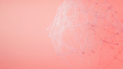 Fototapeta premium abstract pink network connection
