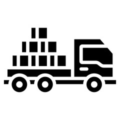 Logistics Glyph Icon