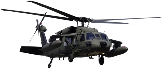 Poster military helicopter isolated 