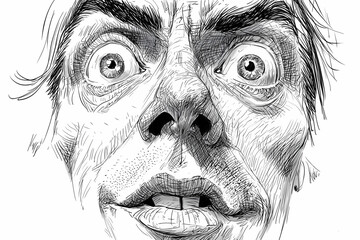 A whimsical avatar face with oversized eyes, tiny nose, and a large smile, brimming with unique expression and character.