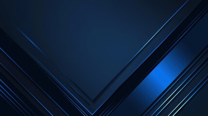 Clean and sleek geometric shapes on Blue background with copy space for design. Ideal for modern banner templates, abstract minimalist wallpaper, simple geometric modern wallpaper.