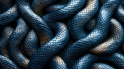 Obraz premium Decorative Snake Pattern Background with Ample Room for Graphics