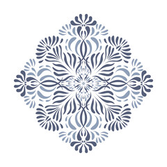 Abstract geometric elements vector floral design ornamental round lace ornament clip art isolated elements silhouette brown handmade.