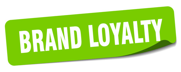 brand loyalty sticker. brand loyalty label