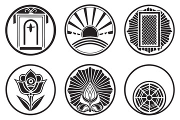 A set of Stylish design collection illustrations high quality editable vector designs and illustration