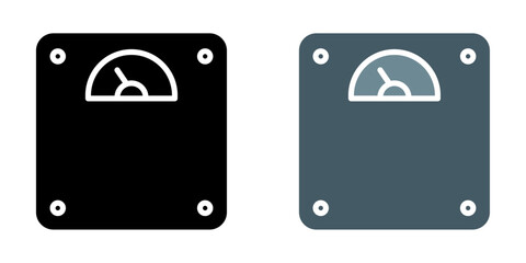 Scale icons pack in black and colored version