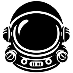 Astronaut helmet silhouette