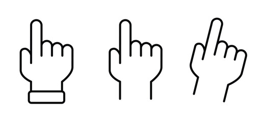 Hand cursor, click, touch here button. Pointing hand to door bell, trigger switch. Finger pressing, pushing or pointing. Hand push or pressed the button. Fingerprint, gesture scanning.