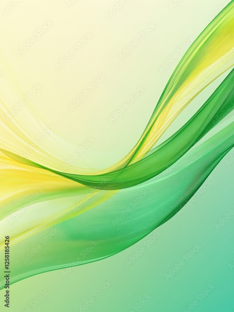 Aufkleber upward flowing lines representing growth and nature in a bright and vibrant abstract design. generat
