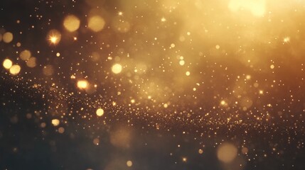 Obraz premium Golden sparkle background, celebration, festive