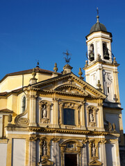 Fototapeta premium Gaggiano, historic town along the Naviglio Grande, Milan, Italy