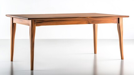 Modern Wooden Dining Table Studio Shot