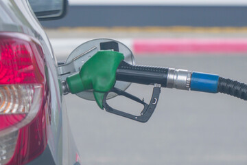 Refueling a car with gasoline or diesel © pro2audio