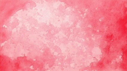 Fototapeta premium 淡い手描きの水彩風の素材 背景素材 赤 ピンク 背景素材 16:9サイズ AI生成素材