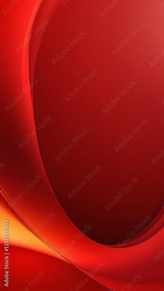 Aufkleber a smooth red abstract background with flowing curves, creating a warm and dynamic feel