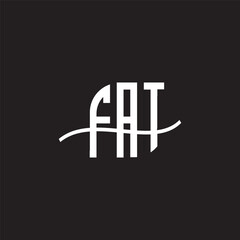 FRT   letter logo design with white background in illustrator, vector logo modern alphabet font