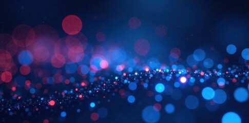 Close-up of a digital blue dots background with varying dot sizes and colors , texture, abstract art, colorful dots