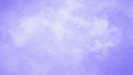 Fototapeta premium 淡い手描きの水彩風の素材 背景素材 紫色 背景素材 16:9サイズ AI生成素材