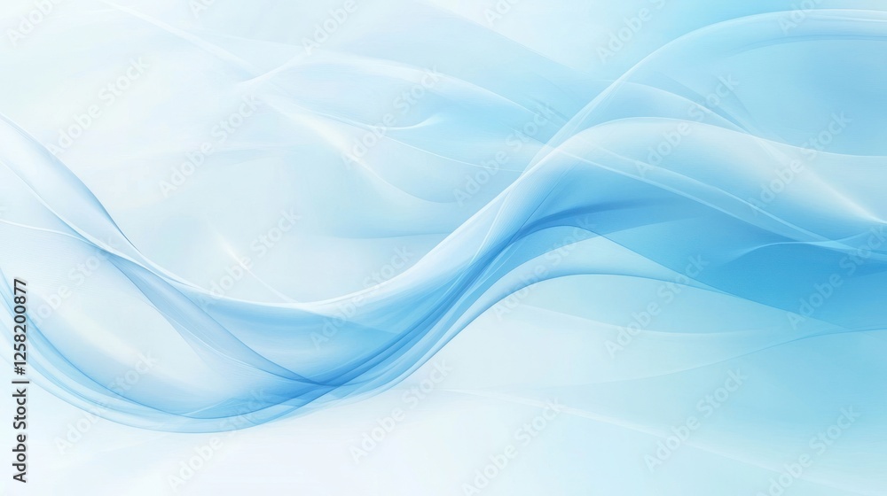 Aufkleber a calming abstract background featuring soft blue waves, perfect for use in design projects, present