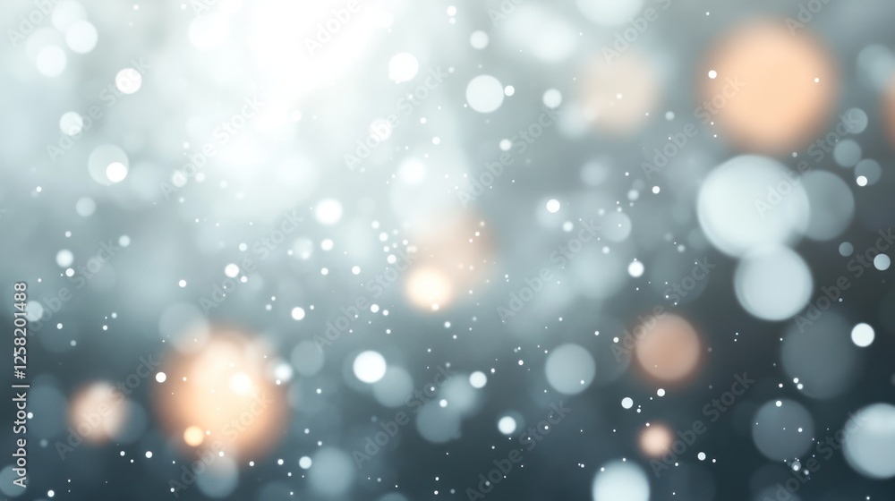Poster a captivating abstract image featuring soft glowing bokeh lights with a dreamy background, perfect f
