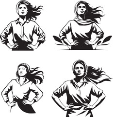 International Women’s Day Empowerment Vector Illustration