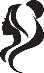  Stylish Woman Hair Vector Icons for Beauty and Salon