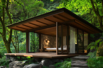 Serene Forest Retreat – A Modern Escape into Nature