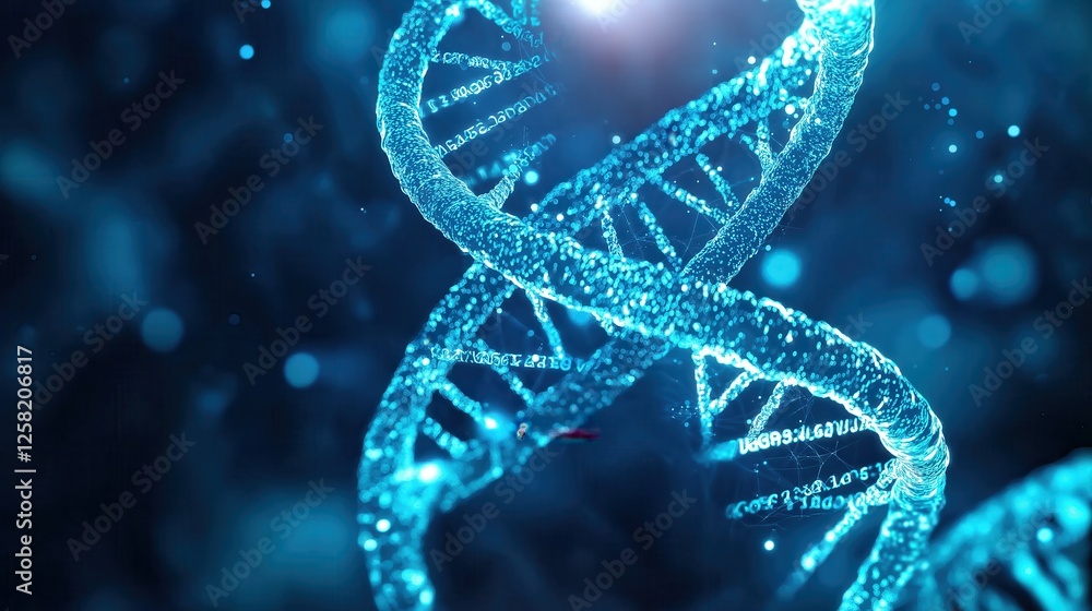 Aufkleber exploring loveconnected the science of dna in a high-tech laboratory setting