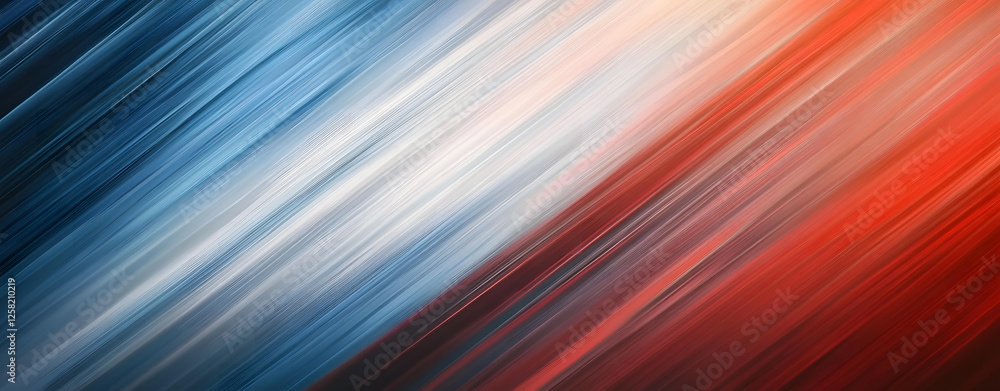 Poster abstract diagonal lines in shades of blue red and white dynamic background image