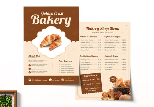 Bakery Shop Flyer Layout
