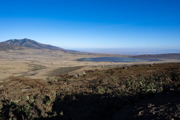 View of the Ngorongoro Crater National Park