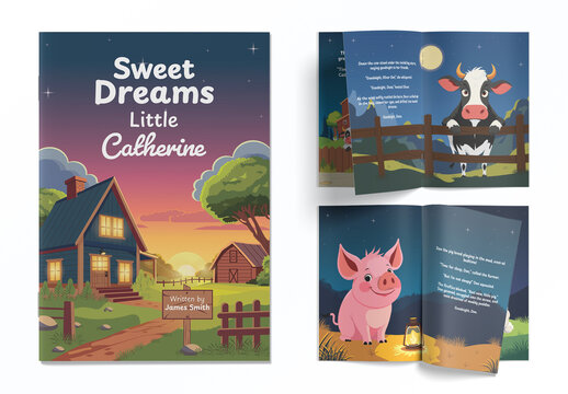 Children's Magazine Book with Farm Animals