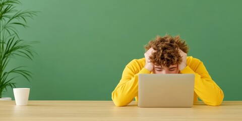 Student overwhelmed by academic pressure, tired of online education, struggling with remote learning challenges, dealing with burnout, and exhaustion from digital overload.