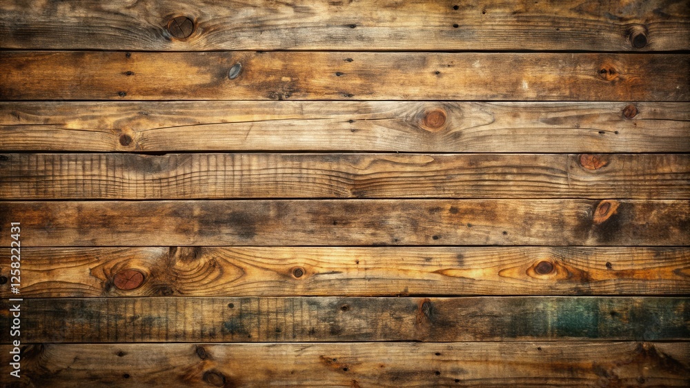 Poster rustic wooden planks with knots and grain patterns, perfect for backgrounds and textures